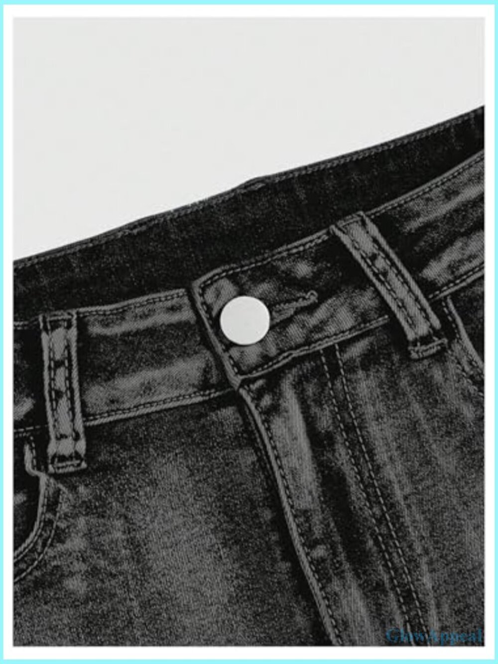 Y2k Low Rise Denim Shorts Skinny Stretch Mini Jean Shorts Streetwear - Picture 4 of 6